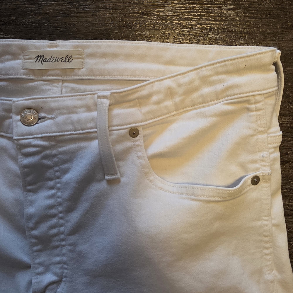 Madewell White Skinny High-Rise Jeans - Picture 4 of 8